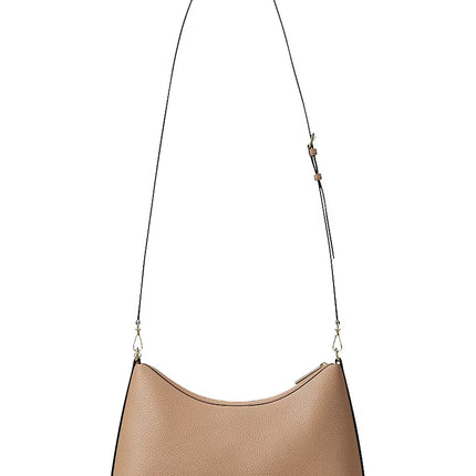 Michael Kors Women's Sammy Medium Pebbled Leather Convertible Shoulder Bag Camel/Gold