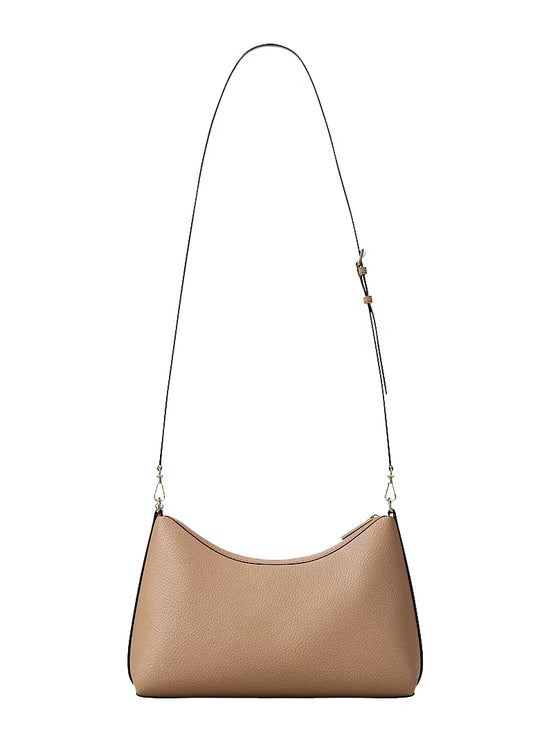 Michael Kors Women's Sammy Medium Pebbled Leather Convertible Shoulder Bag Camel/Gold