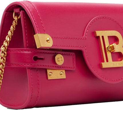 Balmain Women's B-Buzz Pouch 23-Calfskin Pink
