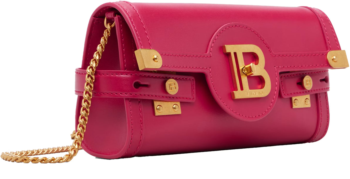 Balmain Women's B-Buzz Pouch 23-Calfskin Pink