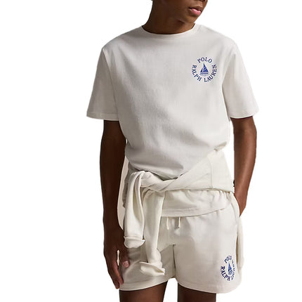 Polo Ralph Lauren Boy's Logo Cotton Jersey Tee Deckwash White