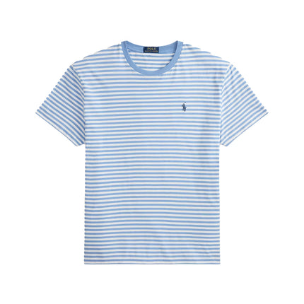 Polo Ralph Lauren Men's Classic Fit Striped Jersey T-Shirt Bristol Blue/White