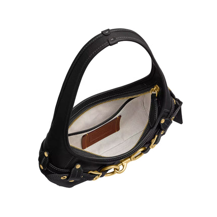 Coach Women's Belted Ergo Shoulder Bag 26 Brass/Black