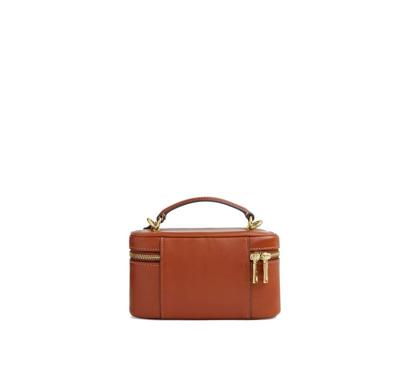 Coach Women's Rainer Crossbody Bag 18 With Pocket Gold/Cinnamon