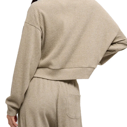 alo Women's Muse Crew Neck Pullover Gravel Heather