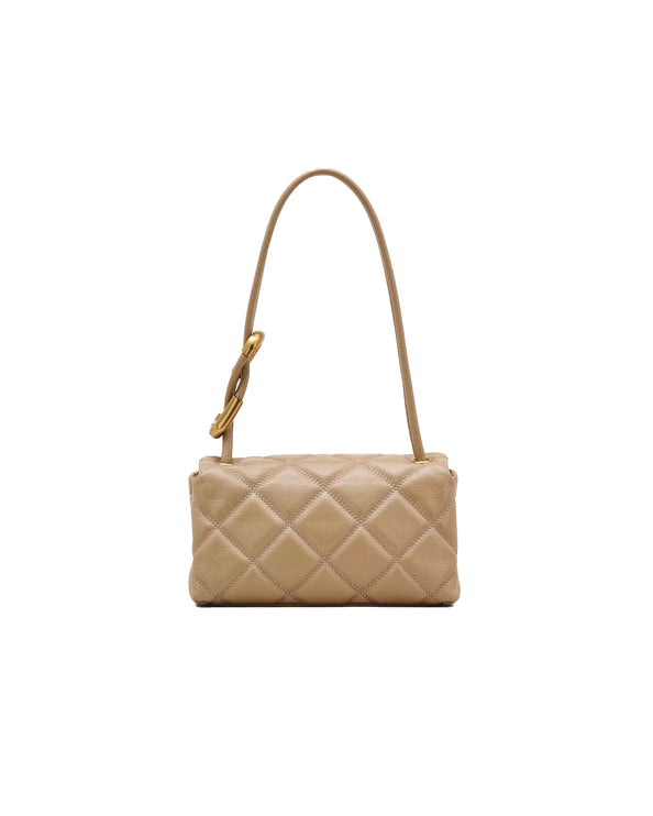 Marc Jacobs Women's The Quilted Mini Dual Shoulder Bag Camel