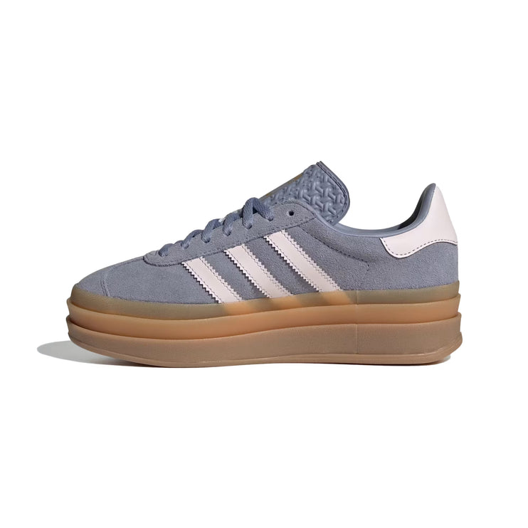 Adidas Big Kid's Gazelle Bold Shoes Silver Violet/Almost Pink/Gum JQ1297