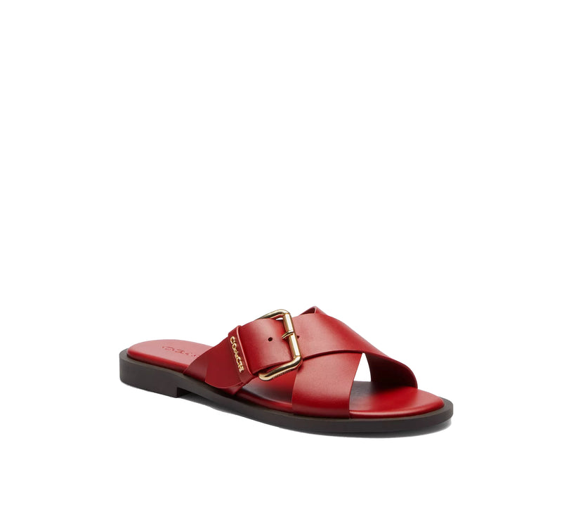 Coach Women's Crisscross Buckle Sandal Poppy