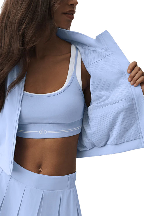 alo Women's Clubhouse Jacket Light Provence Blue