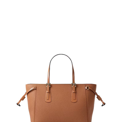 Michael Kors Women's Voyager Extra-Small Saffiano Leather Convertible Crossbody Bag Luggage/Gold