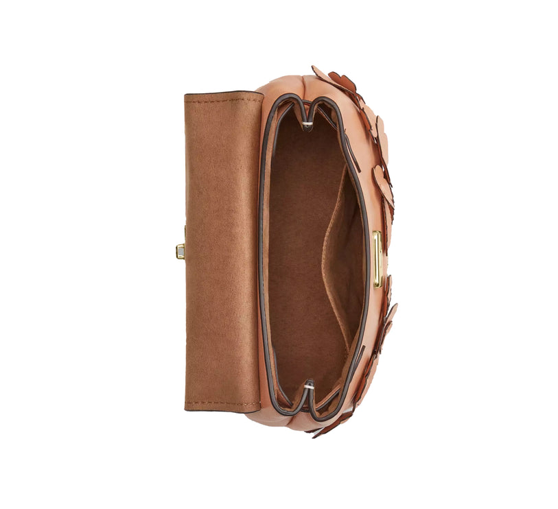 Coach Women's Emory Top Handle Bag With Floral Applique Gold/Light Pink