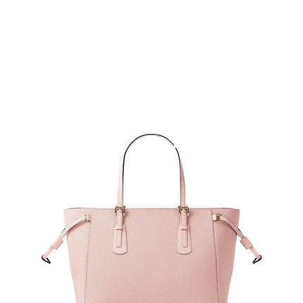 Michael Kors Women's Voyager Extra-Small Saffiano Leather Convertible Crossbody Bag Powder Blush/Gold