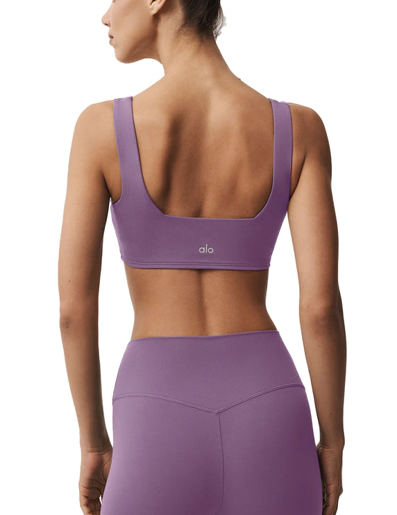 alo Women's ALO Softsculpt Precision Bra Plum Kiss