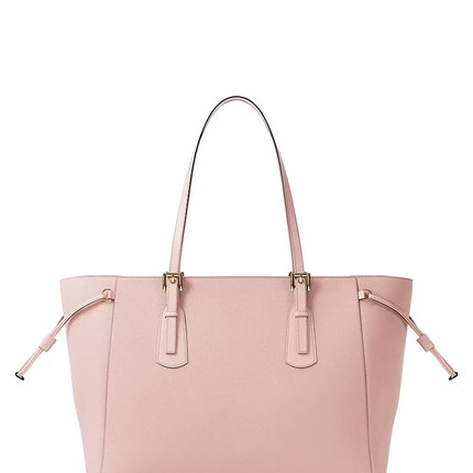 Michael Kors Women's Voyager Large Saffiano Leather Tote Bag Powder Blush/Gold