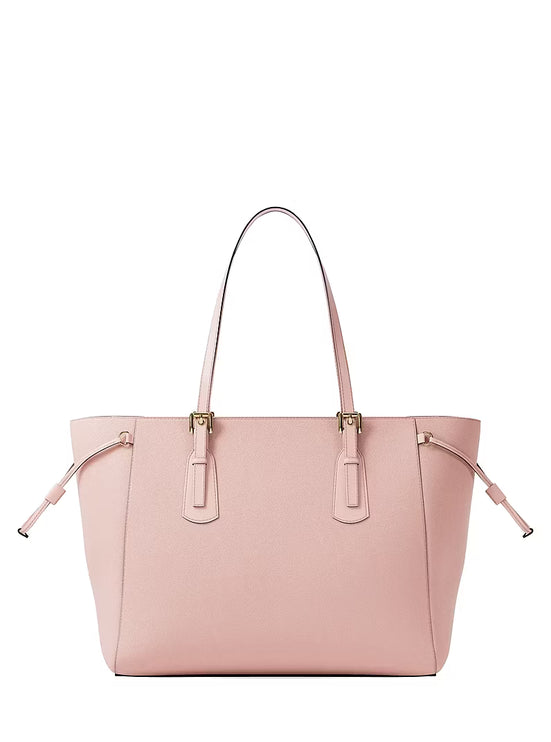 Michael Kors Women's Voyager Large Saffiano Leather Tote Bag Powder Blush/Gold