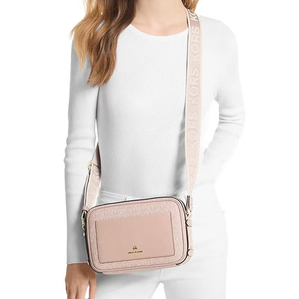 Michael Kors Women's Maeve Large Signature Crossbody Bag Ballet/Gold