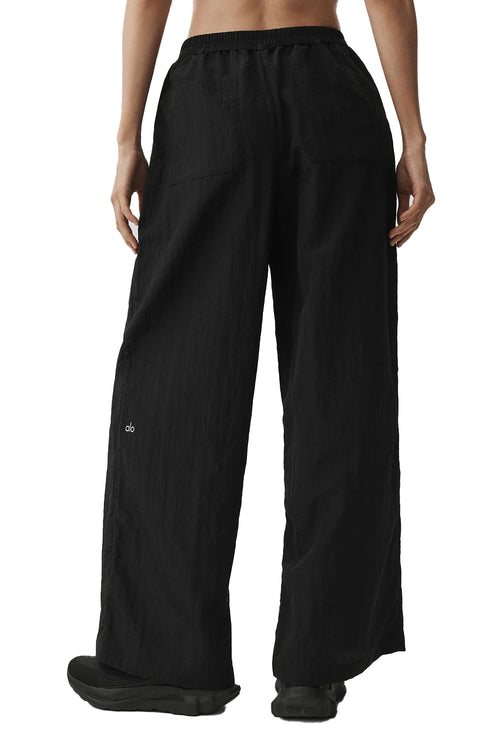 alo Women's Ripstop Electric Straight Leg Pant Black
