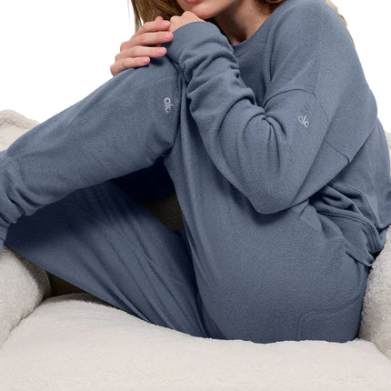 alo Women's Soho Pullover Bluestone