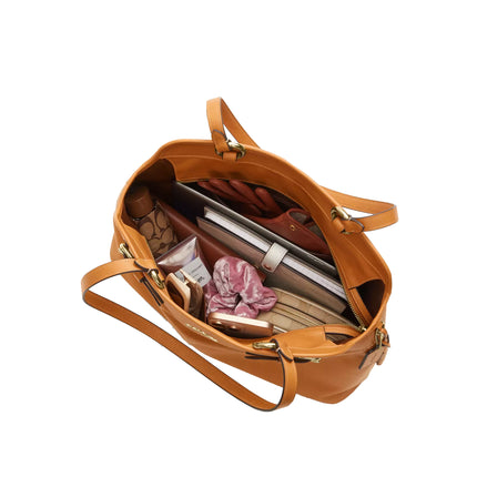 Coach Women's Easton Tote Bag Gold/Brown
