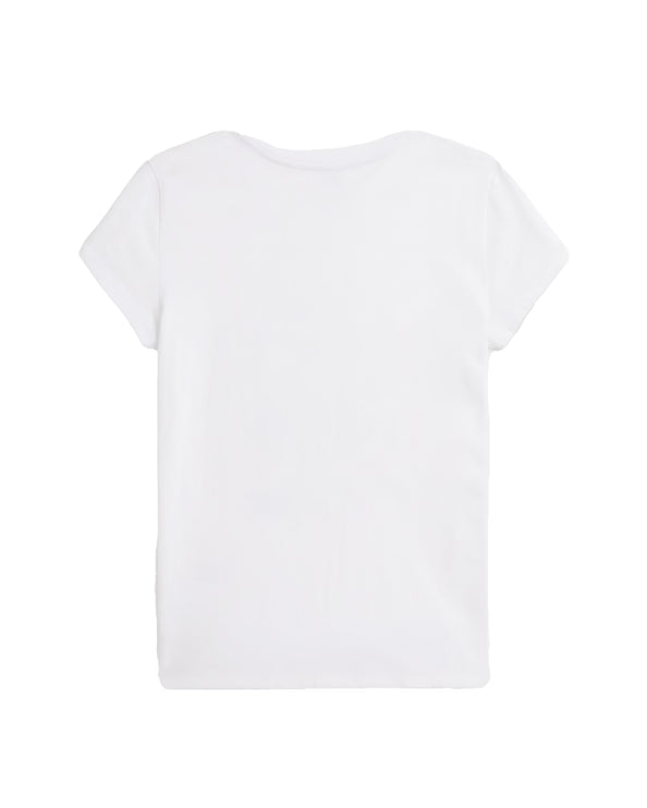 Polo Ralph Lauren Girl's Polo Bear Cotton Jersey Tee White