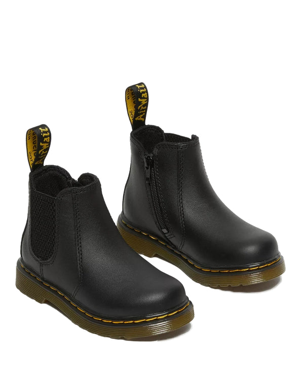 Dr. Martens Unisex Infant/Toddler 2976 Softy T Leather Chelsea Boots Black - Softy T