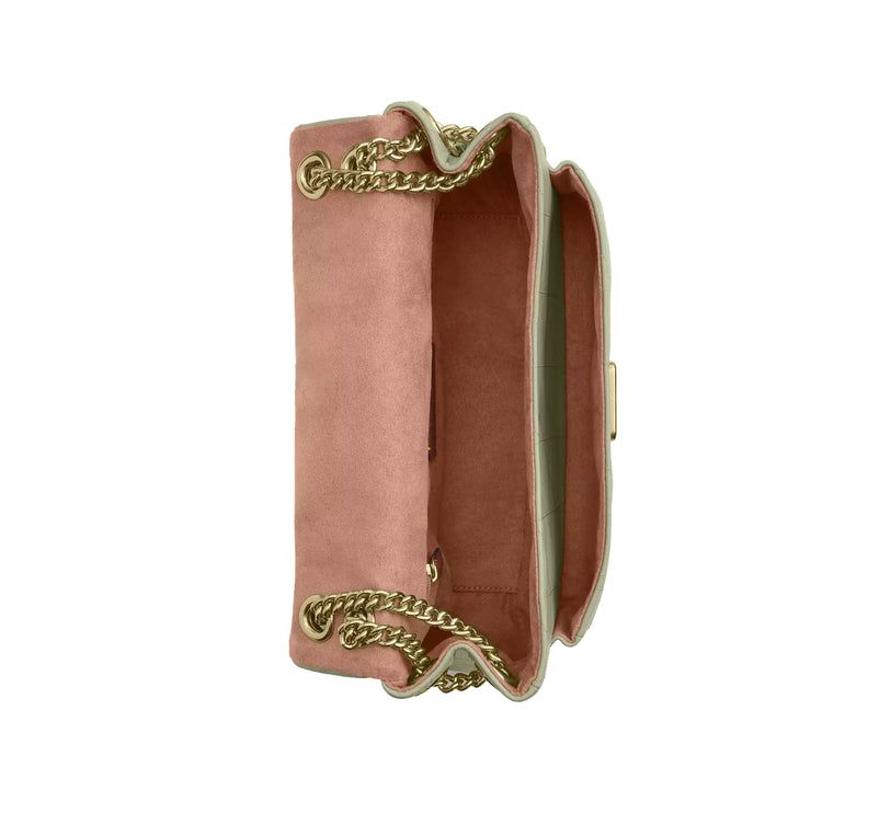 Coach Women's Elodie Crossbody Bag With Quilting Gold/Pistachio