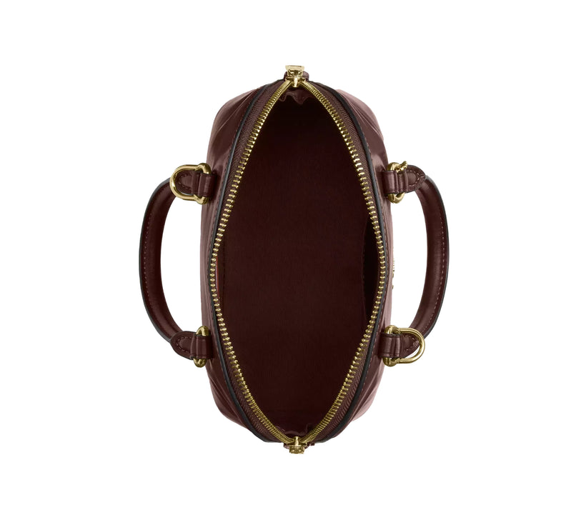 Coach Women's Lara Mini Satchel Bag Gold/Maple