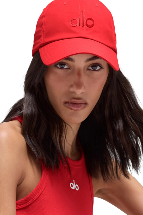 alo Unisex Performance Off-Duty Cap Bright Red