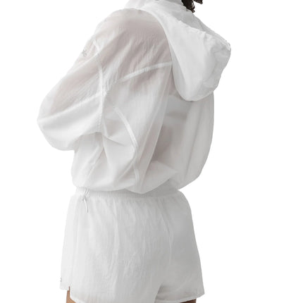 alo Women's 1/4 Zip Go Time Pullover White