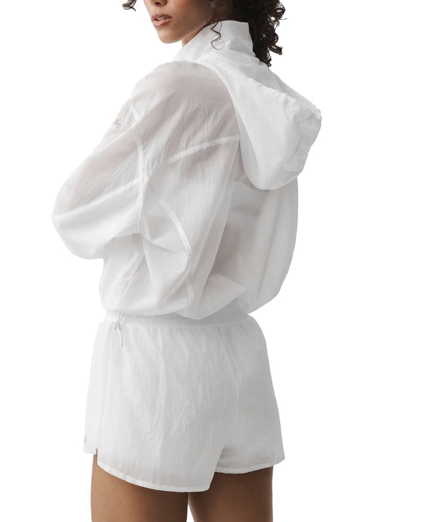 alo Women's 1/4 Zip Go Time Pullover White