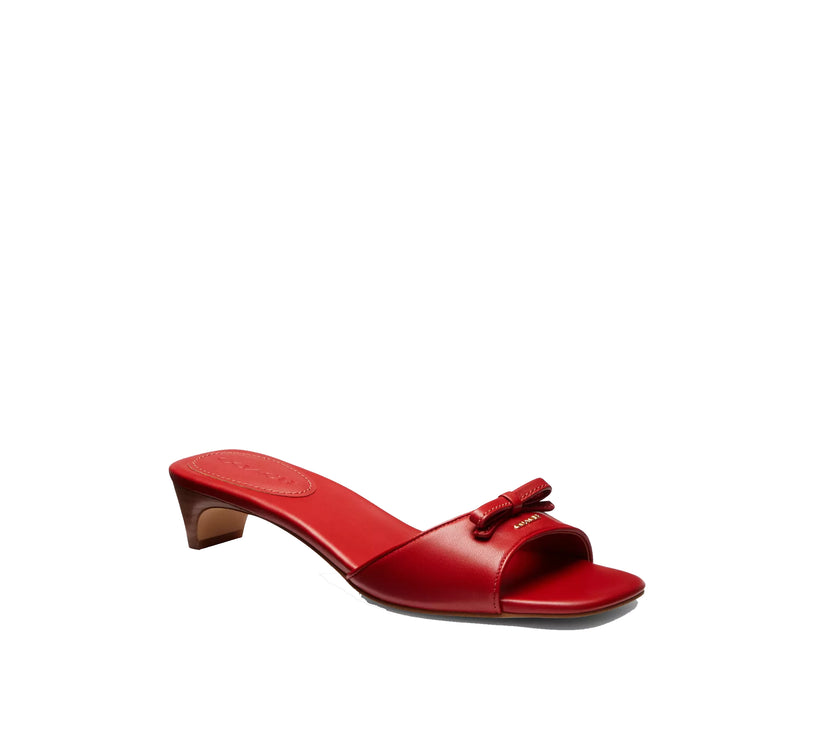 Coach Women's Bow Kitten Heel Sandal Poppy