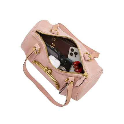 Coach Women's Kisslock Barrel Bag Brass/Nuage