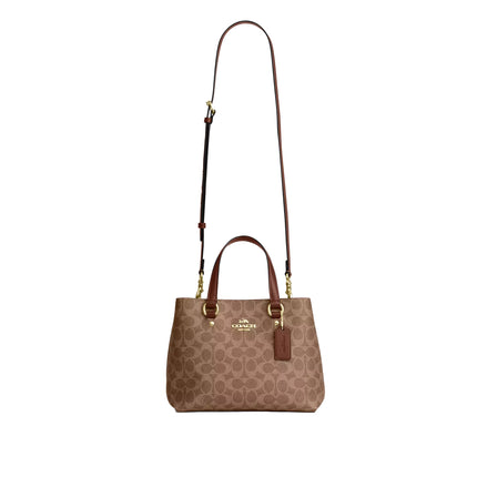 Coach Women's Station Carryall Bag In Signature Canvas Gold/Tan/Brown