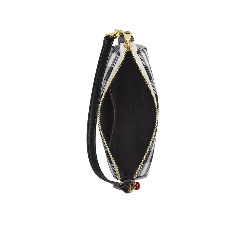 Coach Women's Nolita 19 With Gingham Print And Charm Gold/Black Multi