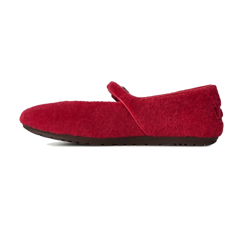 UGG Women's Quill Ballet Flat Red Ribbon