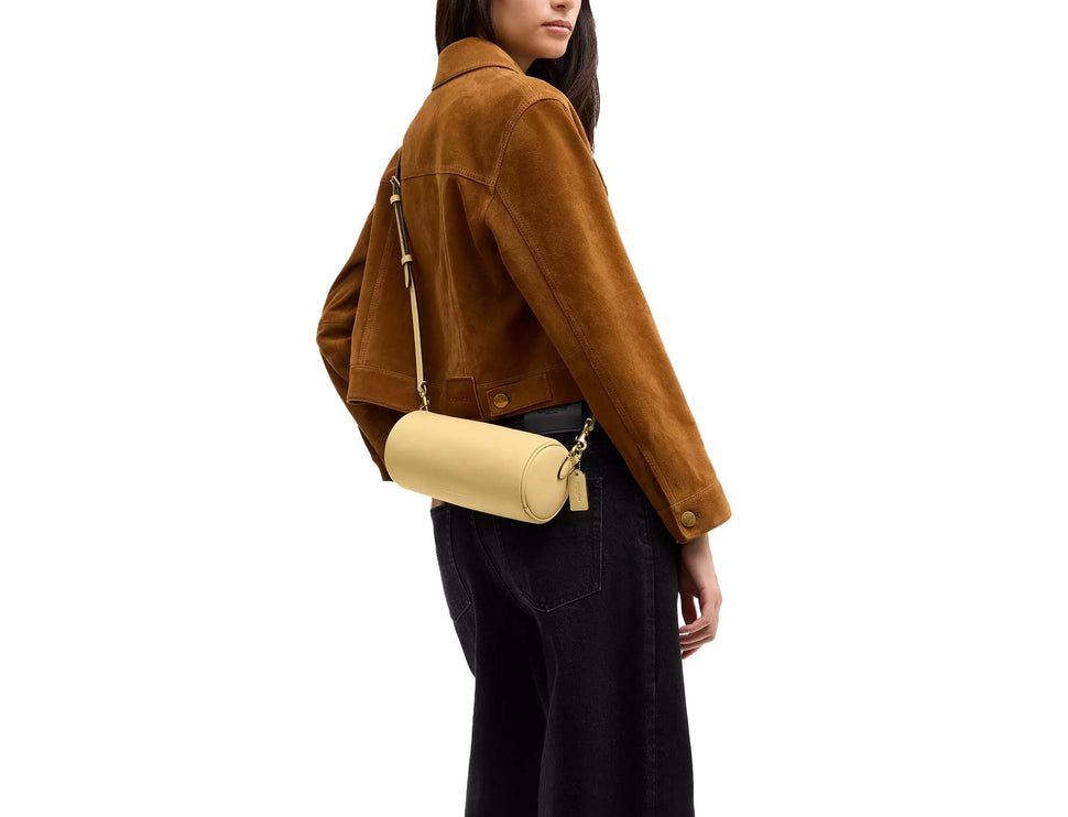 Coach Women's Barrel Bag Brass/Vanilla