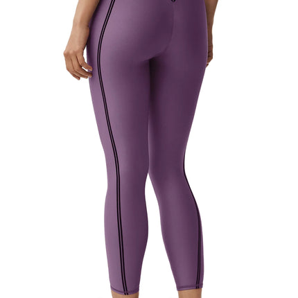 alo Women's Airlift High-Waist 7/8 Line Up Legging Plum Kiss
