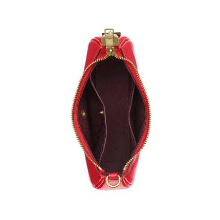 Coach Women's Teri Mini Crossbody Bag With Bows Gold/Bright Cherry