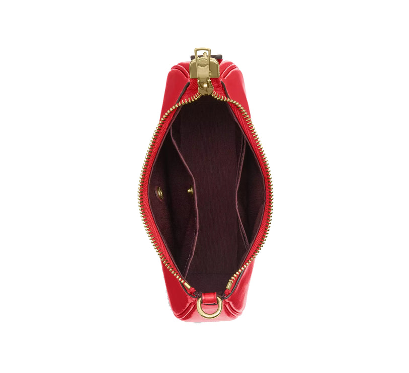 Coach Women's Teri Mini Crossbody Bag With Bows Gold/Bright Cherry