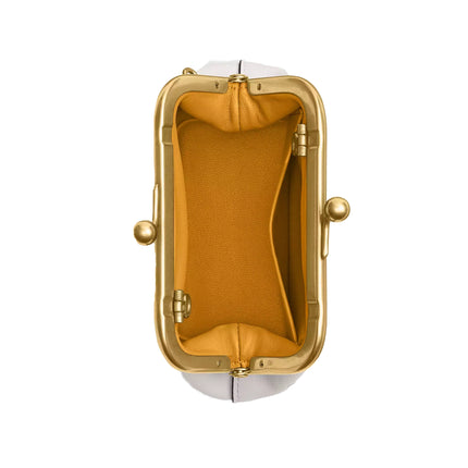 Coach Women's Disney X Coach Kisslock Frame Bag 10 With Sticker Print Brass/Chalk Multi