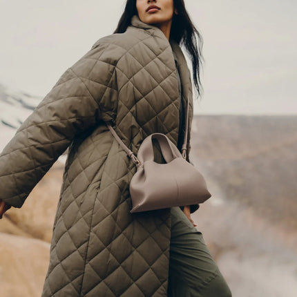 Polène Women's Numéro Neuf Mini Edition Textured Taupe