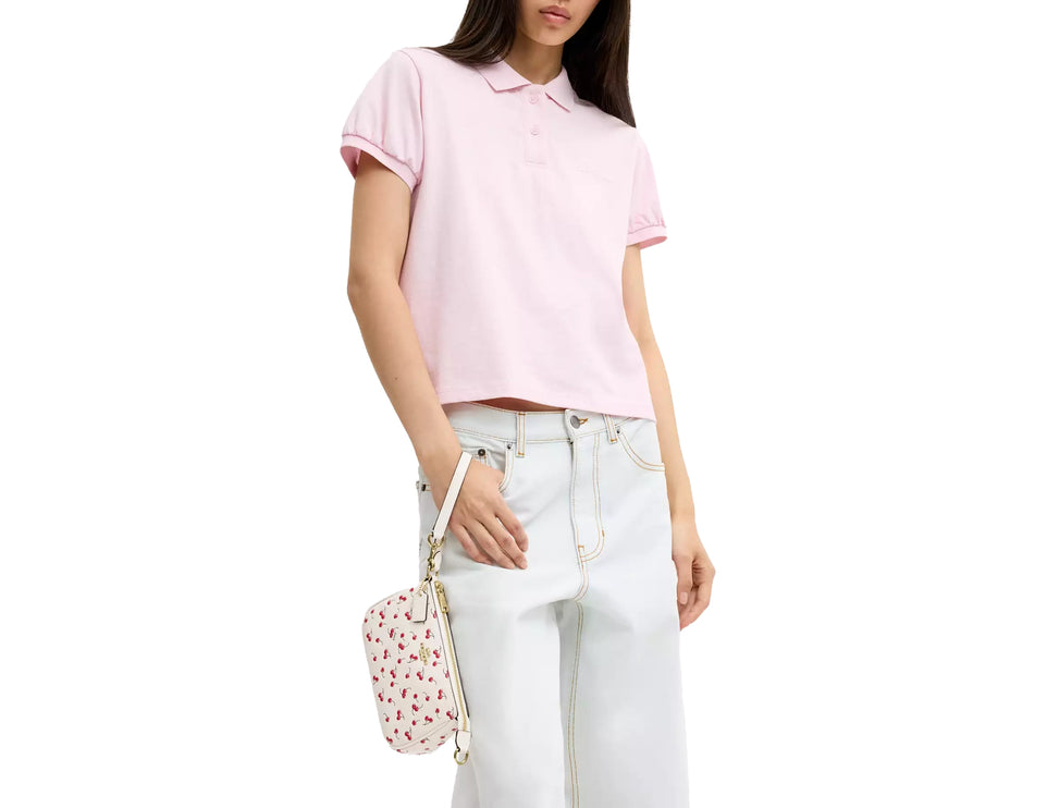 Coach Women's Nolita 19 With Cherry Print Gold/Chalk Multi