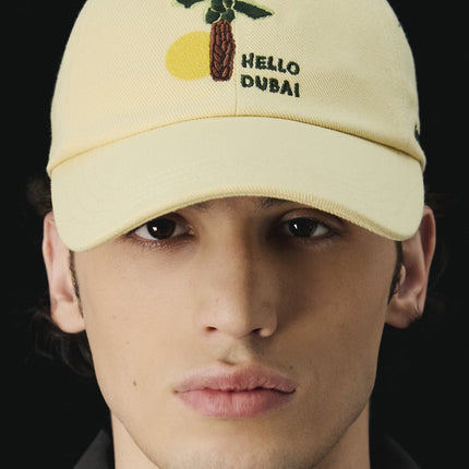 Jacquemus Unisex The Hello Dubai Baseball Cap Dubai Palm Yellow
