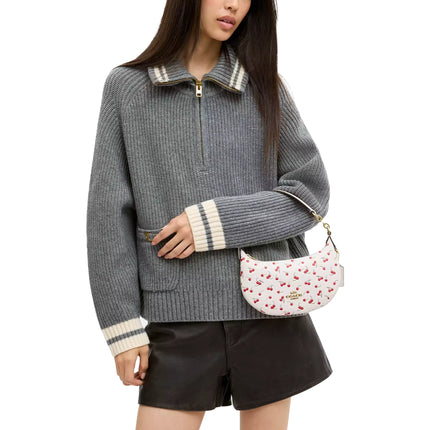Coach Women's Mini Payton Bag With Cherry Print Gold/Chalk Multi