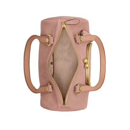 Coach Women's Kisslock Barrel Bag Brass/Nuage