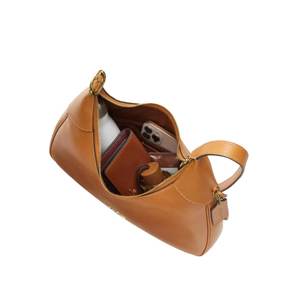 Coach Women's Ella Shoulder Bag Gold/Brown