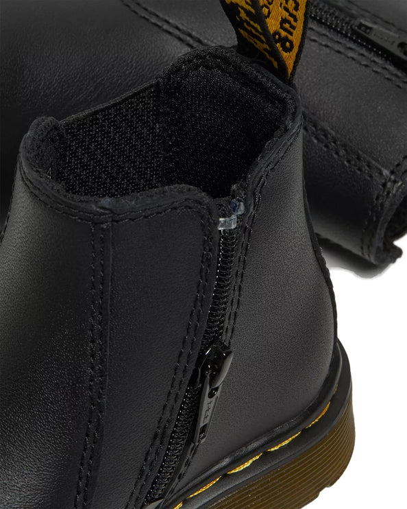 Dr. Martens Unisex Infant/Toddler 2976 Softy T Leather Chelsea Boots Black - Softy T