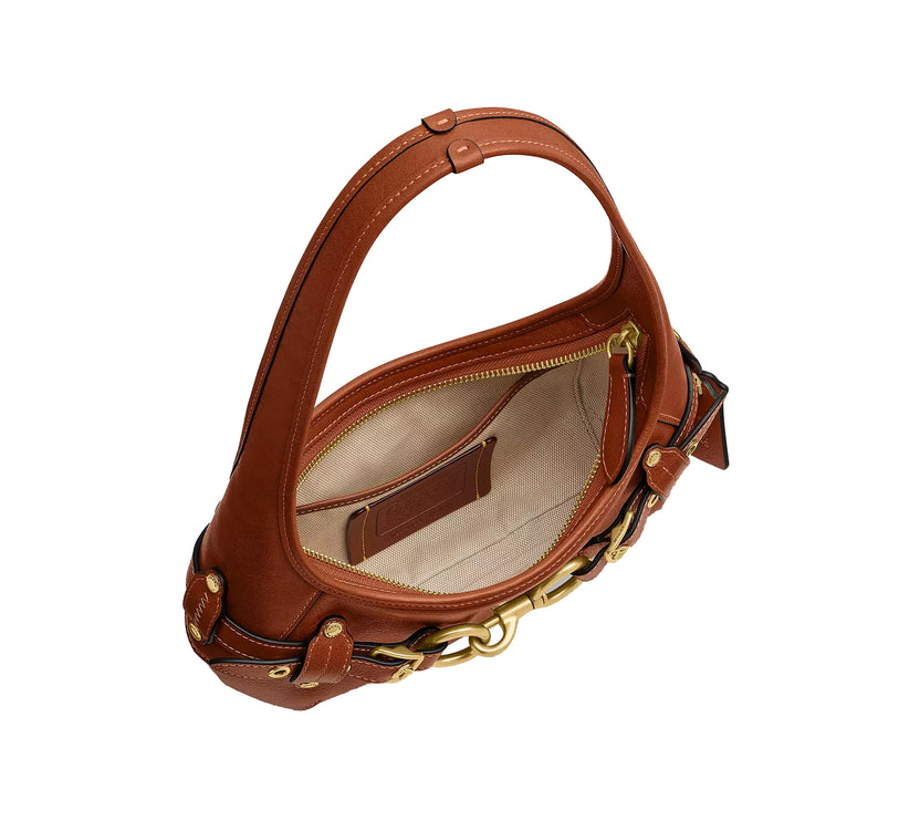 Coach Women's Belted Ergo Shoulder Bag 26 Brass/Amber Brown