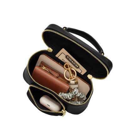 Coach Women's Rainer Crossbody Bag 18 With Pocket Gold/Black