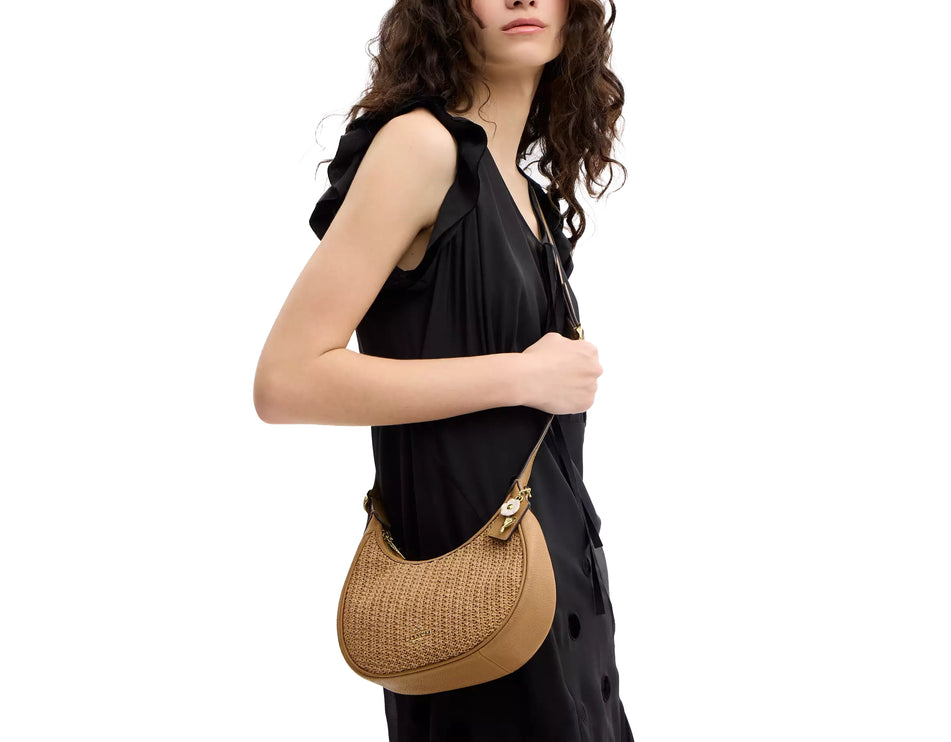 Coach Women's Emily Shoulder Bag Straw/Gold/Toast